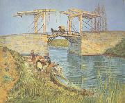 Vincent Van Gogh, The Langlois Bridge at Arles with Women Washing (nn04)